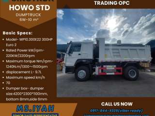 Sinotruk Howo std Dumptruck 300hp 10m³