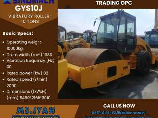 GYS10J Sinomach Vibratory roller 10T-single drum