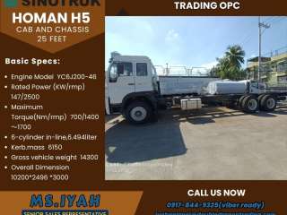 Homan H5 25 feet Cab and Chassis 200hp