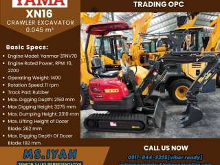 Yama Xn16 Excavator 0.045 m³-rubber trackpad