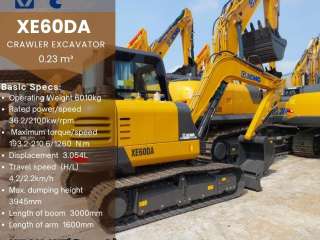 Xcmg Crawler Backhoe Xe60da- 0.23m³