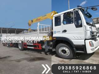 SINOTRUK HOMAN H5 4X2 CARGO BOOM TRUCK 5T BRAND NEW