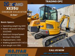 XE35U  0.11m³  Mini Backhoe Xcmg