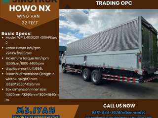 32feet Howo Nx Wingvan 10w