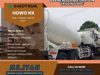 Howo Nx Transit Mixer 371hp-10m³