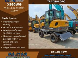 Xcmg XE60WG Wheel Backhoe- 0.21m³