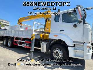 Howo Nx Cargo Boomtruck 10W  E2- 10T with 4 Outrigger