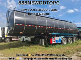 Asphalt Tank Trailer 3-Axle 35000 L with bunner & pump,