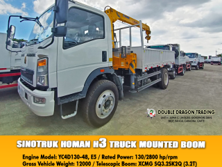 SINOTRUK HOMAN H3 4X2 CARGO BOOM TRUCK 3.2T