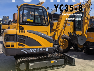 YUCHAI YC35-8 MINI EXCAVATOR YANMAR ENGINE BRAND NEW