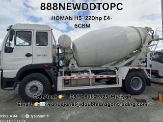 Homan H5 Transit Mixer - 220hp E4- 6cbm