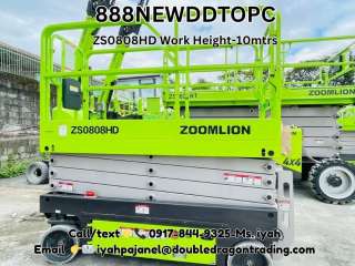 ZS0808HD ZoomlionScissor Lift Work Height-10mtrs