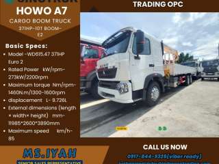 Howo A7 Boom truck 371hp-10T Boom-E2