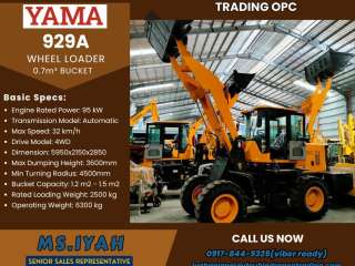 Wheel Loader- Yama 929A- 0.7m³