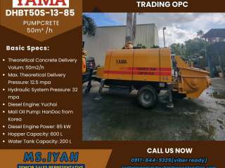 Trailer Pumpcrete-Yama DHBT50S-13-85-50m³ /h