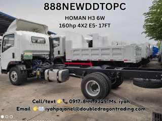 Homan H3 Cab and Chassis 6W 160hp 4X2 E5- 17FT,