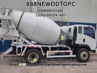 Homan H3 4x2 Transit Mixer 6W 130hp 4X2 E4- 4m³