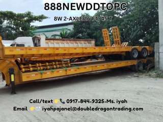 Low Bed Trailer 8W 2-axle 26 FT, 45 T