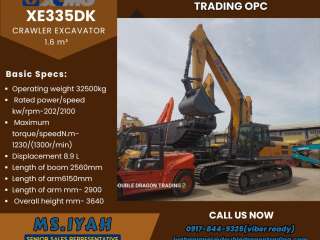 Xcmg  Excavator XE335DK-1.6 m³ Crawler type
