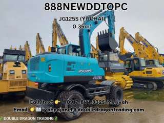 Jinggong Jg125s Wheel Backhoe- 0.35cbm'