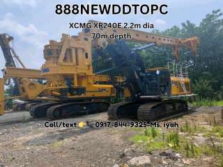 Xcmg XR240E Rotary drilling rig- 2.2m dia 70m depth