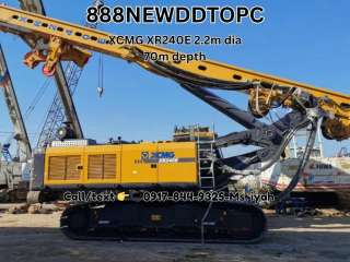 Xcmg XR240E Rotary drilling rig- 2.2m dia 70m depth