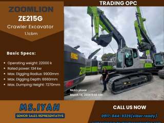 Xcmg ZE215G Crawler Excavator 1.1cbm'
