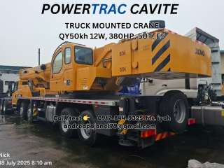 TRUCK MOUNTED CRANE XCMG QY50kh 12W, 380HP, 50T, E5'
