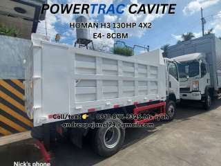SINOTRUK HOMAN H3 DUMPTRUCK 130HP 4X2 E4- 8CBM'