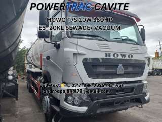 SINOTRUK T7S 10W SEWAGE TRUCK 380HP E5- 20KL SEWAGE/ VACUUM'