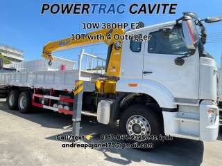 SINOTRUK HOWO NX BOOM TRUCK 10W 380HP E2- 10T with 4 Outrigger