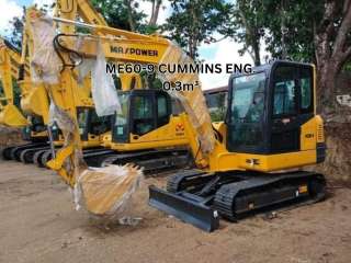 ME60-9 MAXPOWER BACKHOE CUMMINS ENG. 0.3m³
