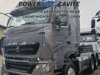 HOWO T7H 6X4 TRACTOR HEAD 540HP HIGH ROOF EURO5 GRAY