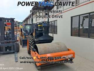 POWERQUIP PQV40 VIBRATORY ROLLER (YANMAR) 4T, DOUBLE DRIVE