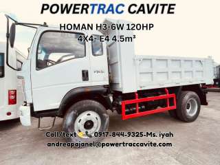 SINOTRUK HOMAN  H3 DUMP TRUCK-6W 120HP  4X4- E4 4.5m³