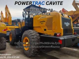 LONKING CDM856 WHEEL LOADER (WEICHAI) 3.6m³, JOYSTICK