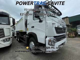 HOWO T7 DUMPTRUCK 10W 380HP 6X4 E2- 20m³ , Tubeless tires