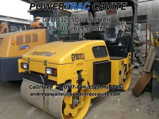 SINOMACH  GYD032J VIBRATORY ROLLER (QUANCHAI) 3T -DOUBLE DRUM