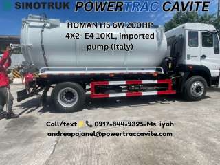 SINOTRUK HOMAN H5 SEWAGE TRUCK  6W 200HP 4X2- E4 10KL,