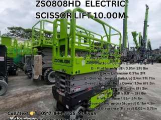 ZOOMLION ZS0808HD  ELECTRIC SCISSOR LIFT 10.00M