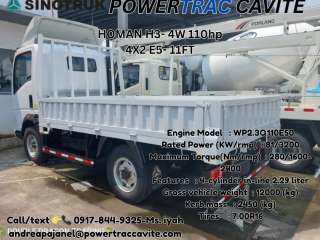 SINOTRUK HOMAN H3 CARGO TRUCK 4W 11 FT- E5