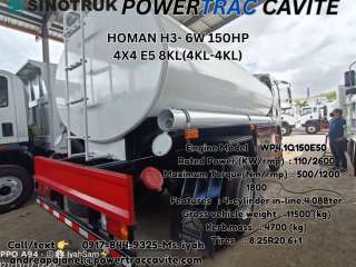 SINOTRUK HOMAN H3- 6W 150HP 4X4 E5 8KL(4KL-4KL)