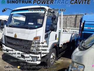 SINOTRUK HOMAN H5 CARGO TRUCK 190HP 4X2 E2- 25FT,
