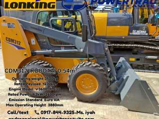 LONKING CDM312 SKID LOADER (KUBOTA) 0.54m³ ,