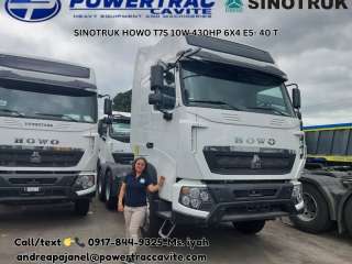 SINOTRUK HOWO T7S TRACTOR HEAD  10W 430HP 6X4 E5- 40 T