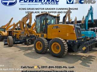 XCMG GR165 MOTOR GRADER 12FT BLADE, WITH RIPPER AND DOZER