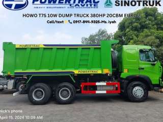 SINOTRUK HOWO T7S 10W DUMPTRUCK 380HP 20CBM EURO 2