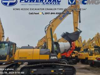 XCMG XE215C EXCAVATOR CRAWLER TYPE USUZU ENGINE 1m³