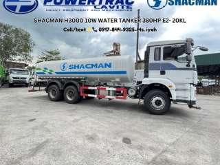 SHACMAN H3000 10W WATER TANKER 380HP E2- 20KL