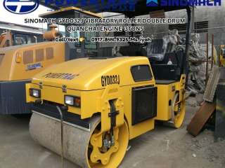 SINOMACH GYD032J VIBRATORY ROLLER DOUBLE DRUM  QUANCHAI ENGINE  3TONS